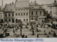 Hlavní náměstí v roce 1936, archiv Město Šternberk
