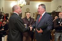 Udělovaní ceny města panu Manfredu Prokoschovi