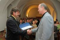 Udělovaní ceny města panu Petru Cibovi